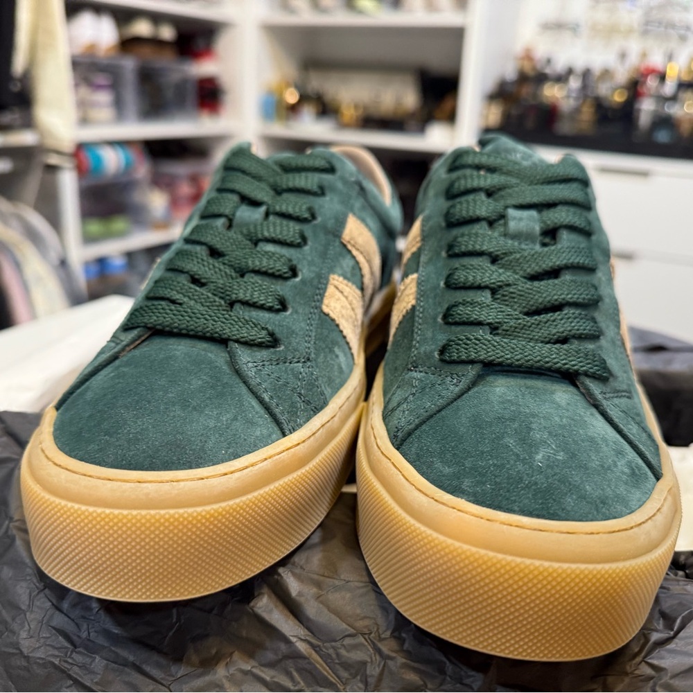 Montclair Monaco2  Green and Tan Men's Sneakers - size 9 - Picture 7 of 9